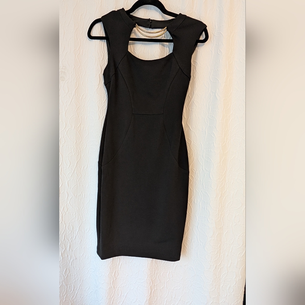 Bisou Bisou Black Midi Dress